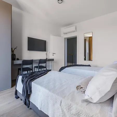 Arestea Near Pula With 35 M2 Heated Pool, Sea View, Wellness & Kids Playground *